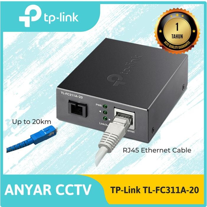 TP-Link TL-FC311A-20 / TL-FC311B-20 Gigabit WDM Media Converter - TL-FC311A-20New
