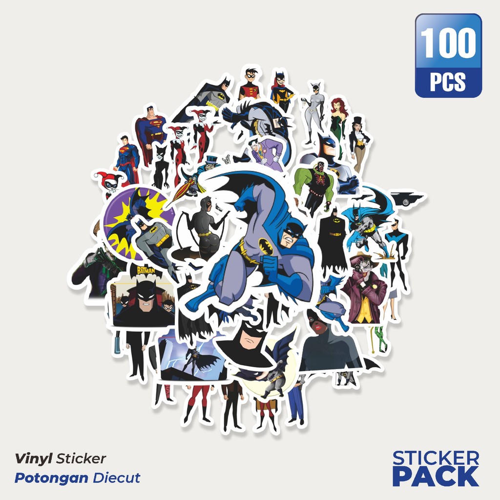 

Stiker Vinyl Sticker Kartun Batman The Animated Series Sticker Waterproof Aesthetic- Untuk Laptop, Motor, dan Helm - Paper Stationery Pack