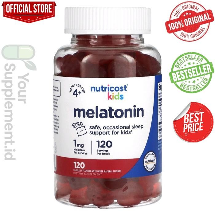 Nutricost kids melatonin 1 mg isi 120 gummies