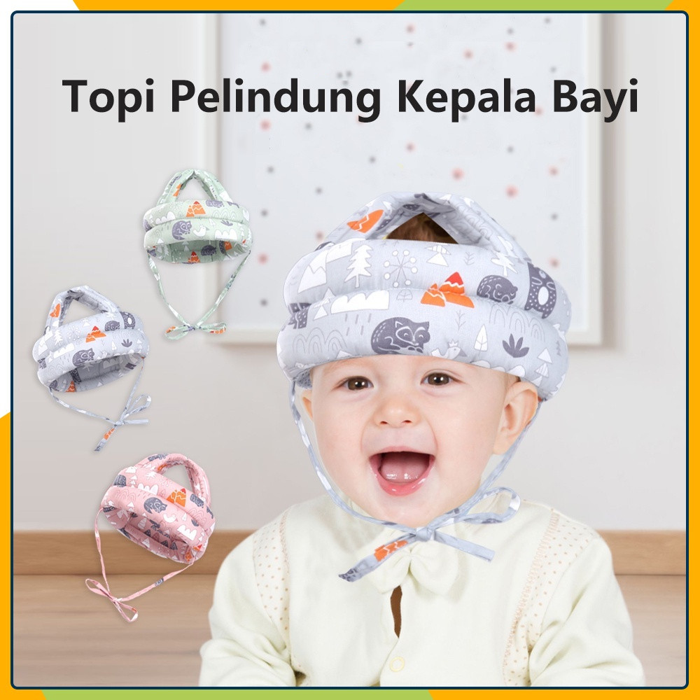 Helm Bayi Anti Bentur / Topi Pelindung Kepala Bayi / Baby Head Protector / Helm Anak Benturan