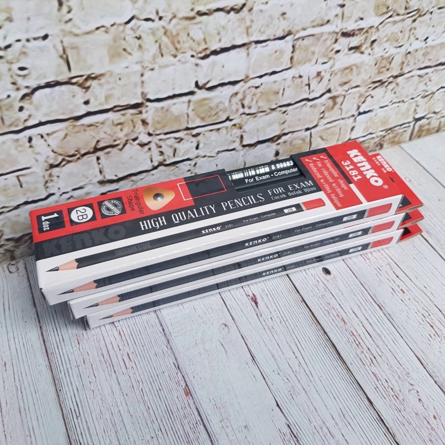 

KENKO Pensil Serut 2B Model 3181 Isi 12 Pcs
