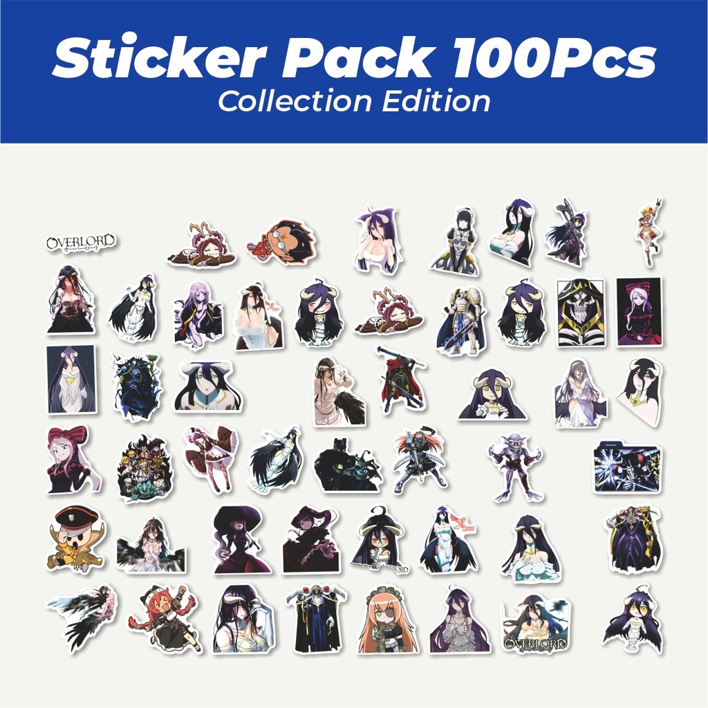 

Hot Stiker Anime Overlord Sticker Lucu Anti Air Stikers Berperekat Waterproof Sticker Decal Buat Motor Helm Buku Journal Koper Casing HP Laptop Botol Minum