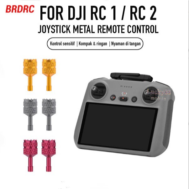 BRDRC Sepasang Joystick Metal DJI RC 1 / RC 2 Stick Joystik Remote Control Pintar Thumb Rocker Ganti