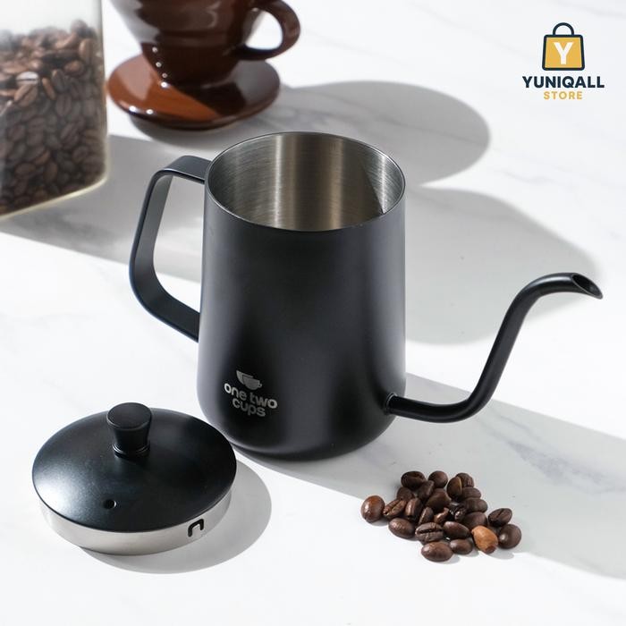 YUNIQALL Teko Kopi Leher Angsa One Two Cups Gooseneck Pour Over Kettle 600ml - Ketel Kopi Leher Angs