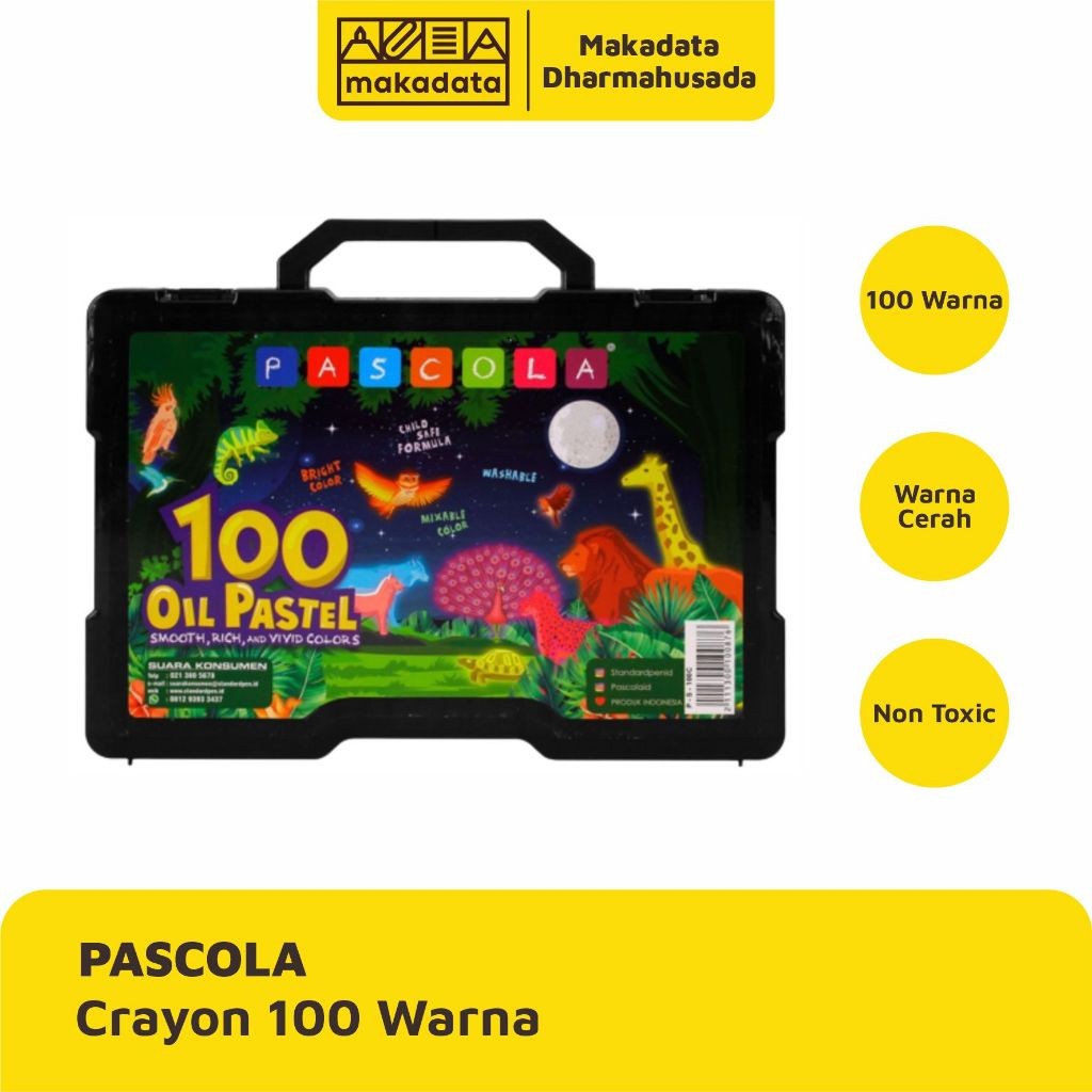 

CRAYON | OIL PASTEL PASCOLA ISI 100 WARNA