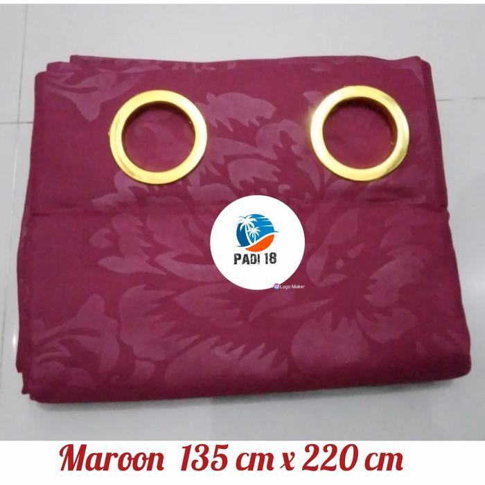 Ready GORDEN POLOS EMBOS PINTU JENDELA MODEL SMOKERING 12 LUBANG MURAH KORDE - Merah Maroon terbaru