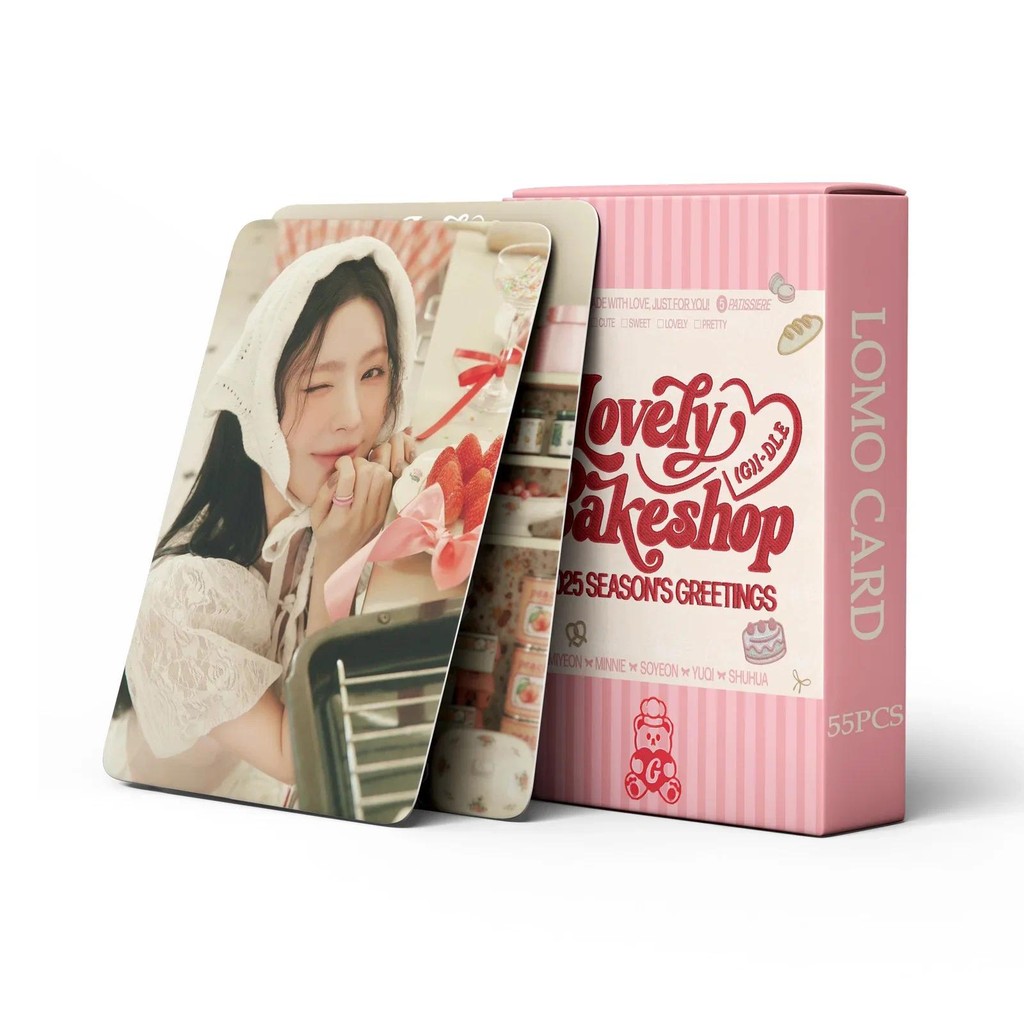 

55PCS Kpop 2025 Gidle GIDLE SEASON'S GREETINGS Lomo Card Photocard Photos Print Card High Quality Fans Collection