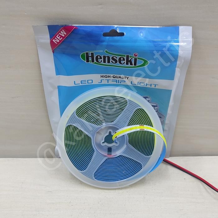 LED STRIP COB HENSEKI 12VOLT IP33 5METER LAMPU LED STRIP COB FLEXIBLE - Putih