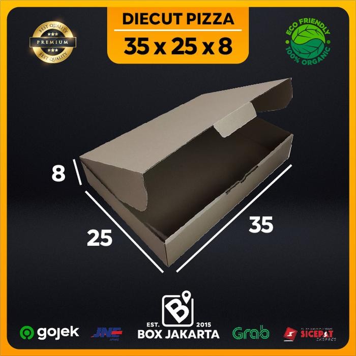 

KARDUS uk 35x25x8 CM Diecut Pizza Corrugated Packaging Box