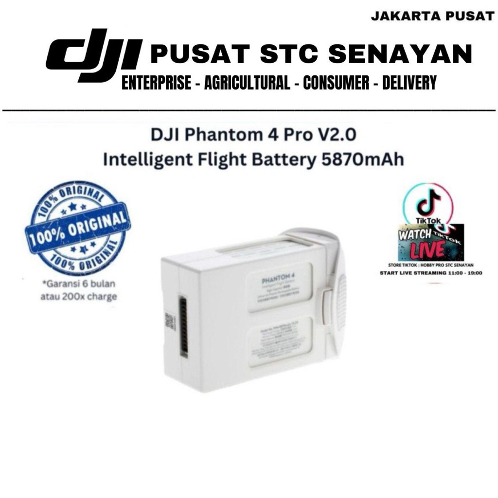 BATTERY PHANTOM 4 PRO 5870MAH / BATERAI  PHANTOM 4  OriginalCO