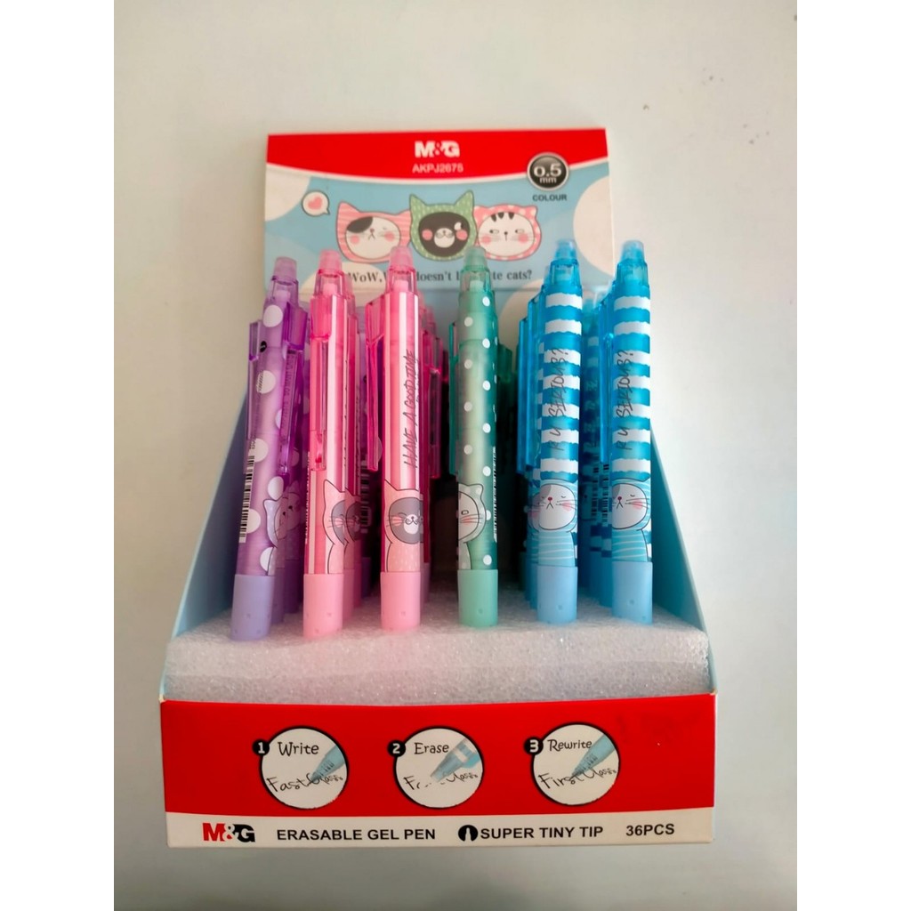 

Pulpen M&G Erasable Gel Pen 0.5 Black SMC J2675