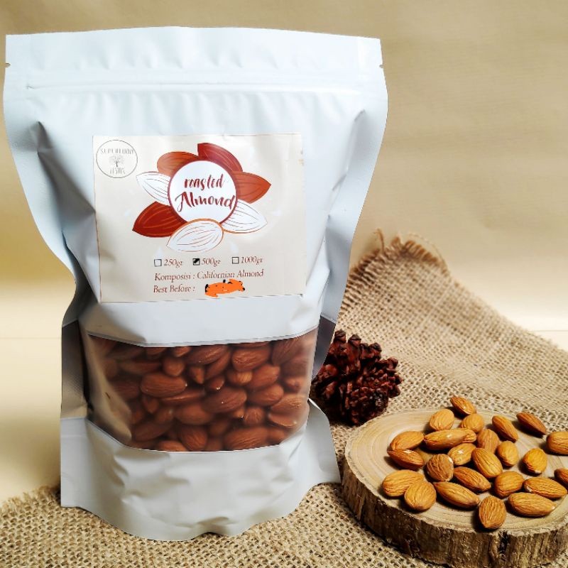 

ROASTED ALMOND 500GR / ALMOND PANGGANG
