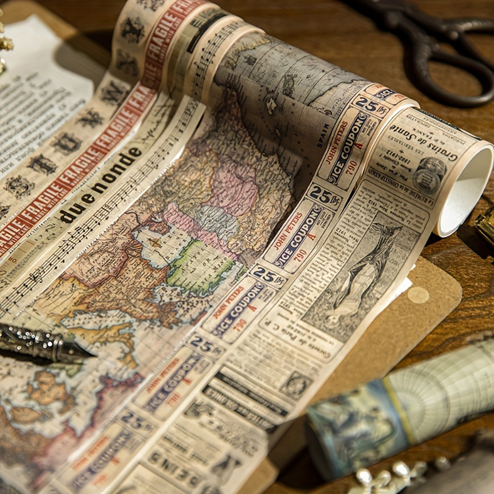 

JAIIMAN 8Rolls WashiTape Set,Decorative Adhesive For DIY Crafts, Gift Wrapping, Scrapbooking Supplies, junk Journals, Planners