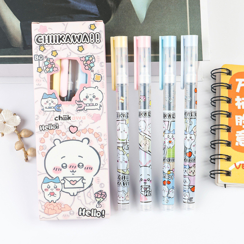 

TERFAVORIT! PULPEN GEL CAIR ISI 4 PCS MOTIF SHINCHAN, LOOPY, CHIIKAWA DAN KARTUN LUCU LAINNYA 0.5 MM