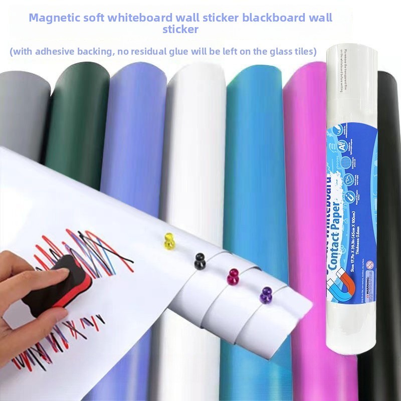 

Blackboard Wall Adhesive Magnetic Soft Whiteboard Erasable Teaching Blackboard Home Drawing Board Graffiti Magnetic Whiteboard