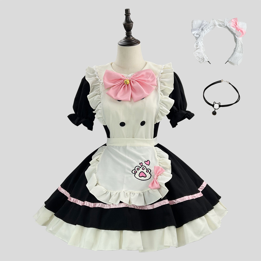 Adorable Maid Cosplay Lolita Costume for Women - Halloween Performance Outfit