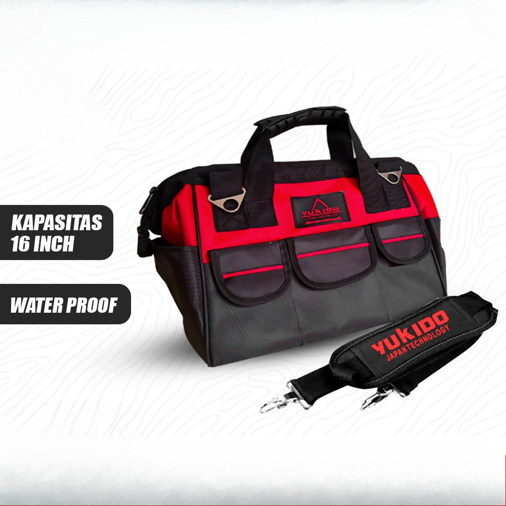 YUKIDO Tas Perkakas 15 Inch / Tools Bag Serbaguna