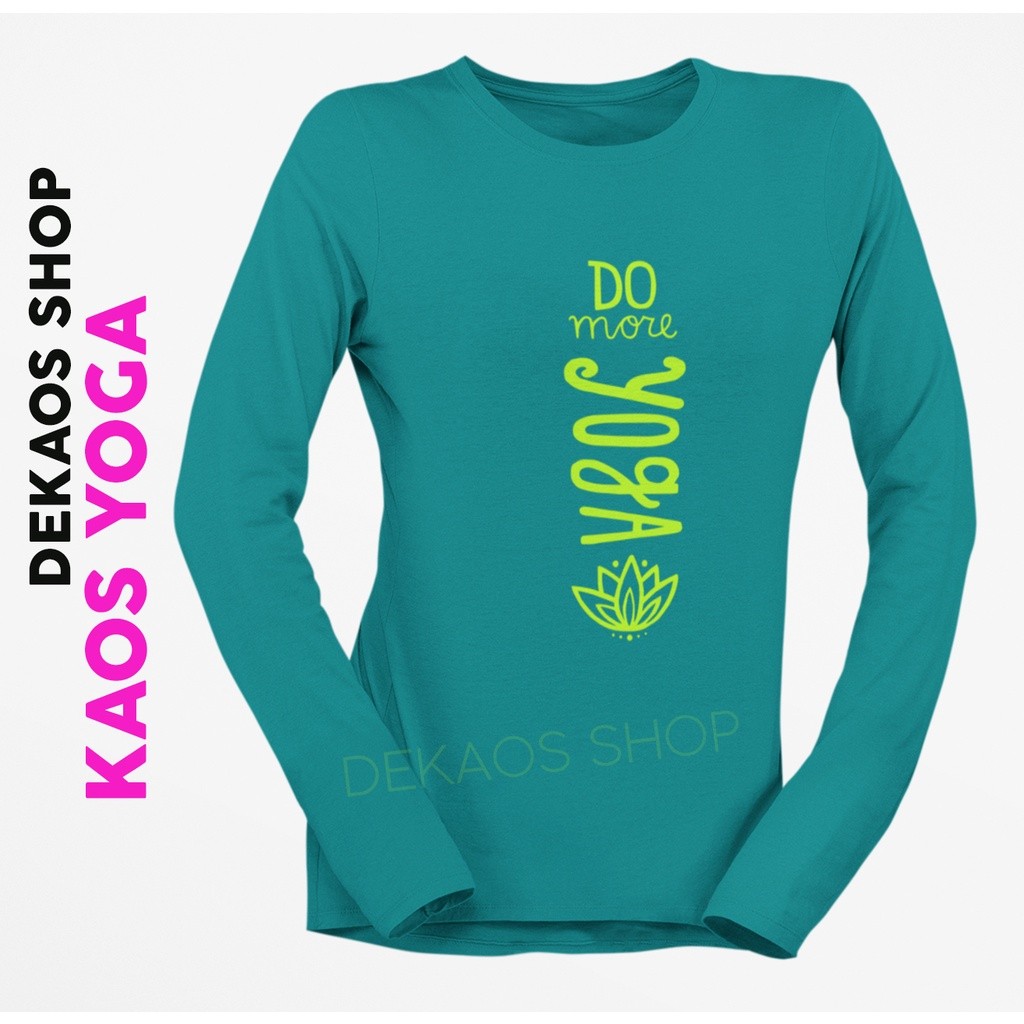 KAOS LENGAN PANJANG YOGA WANITA / KAOS SENAM YOGA WANITA / BAJU YOGA / ATASAN YOGA / KAOS YOGA / KAO