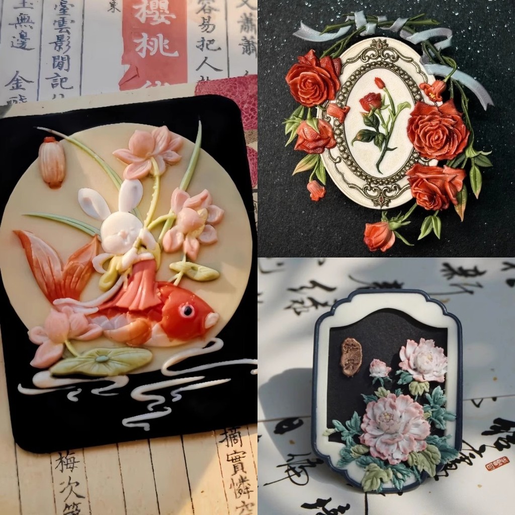 

2025 New Cute Seal Head Embossed Copper Lacquer Seal Multi-Layer Fine Carving Head Invitation Envelope Seal Diy Stamp Toy