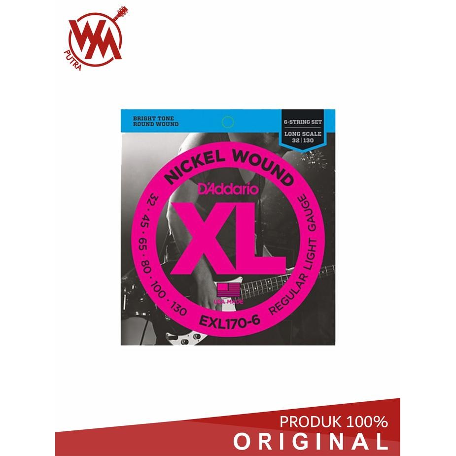 D'ADDARIO Bass Guitar String Long 6 String EXL-170-6