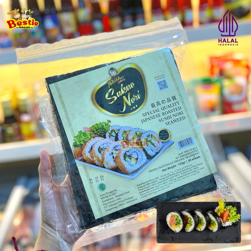 

Sakao Nori Sushi | Sushi Nori Kimbab | Nori Toping Ramen isi 50 Lembar