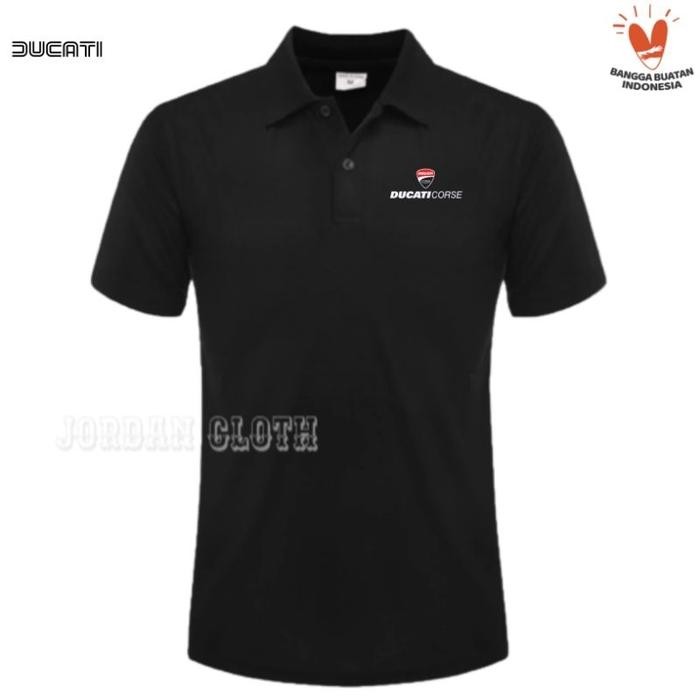 Polo shirt Tshirt Kaos Kerah Ducati Corse Motorcycle Kaos Motor Kaos Ducati Polo Motor Polo Ducati K