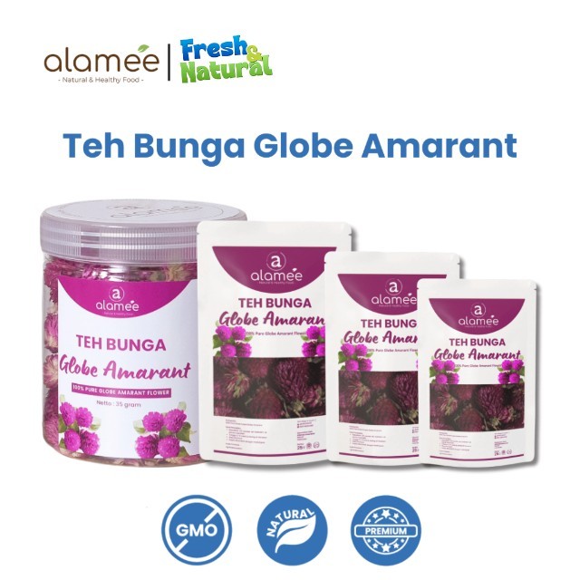 

Teh Bunga Globe Amaranth Tea Herbal Kering Organik Herbal Organic Asli Dried Flower Alami fresh and natural