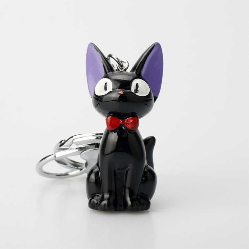 Kiki Delivery's Service Ghibli Jiji Cat Keychain Gantungan Kunci Ghibli