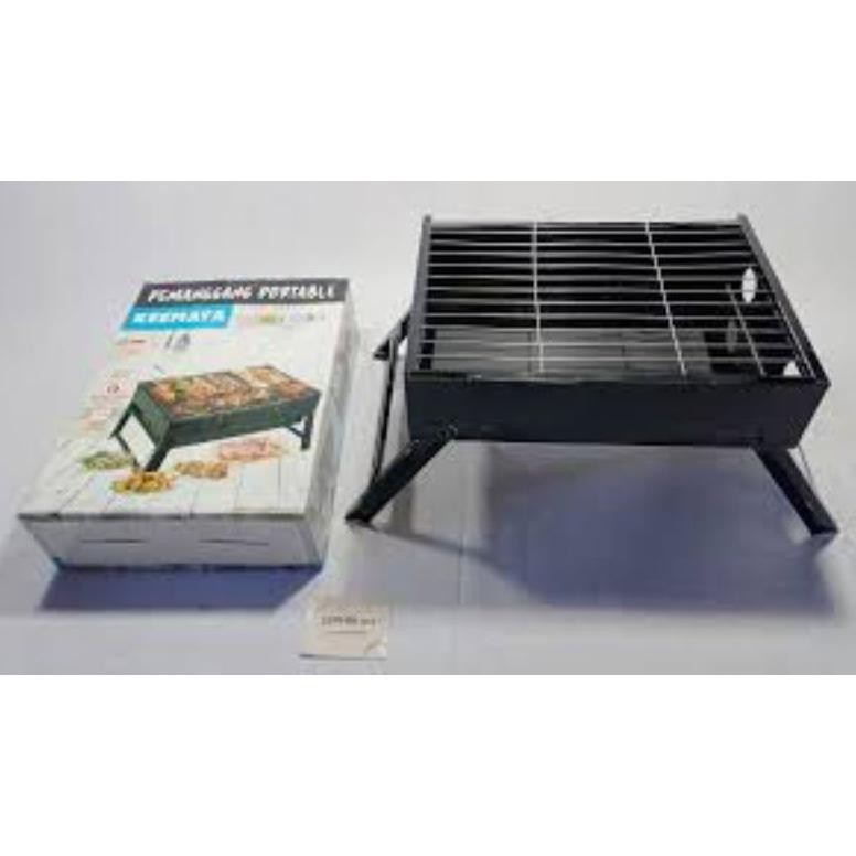 Alat Pemanggang Panggangan Arang Portable Bbq Grill Pembakaran Bakar Bakaran Besi Stainlesa Keemaya 