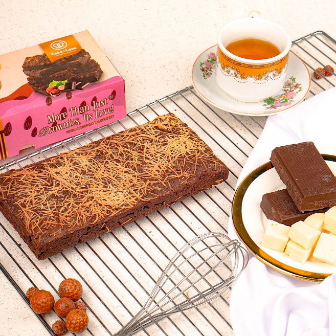 

Fudgy Brownies Cheese Made in Cake In Love