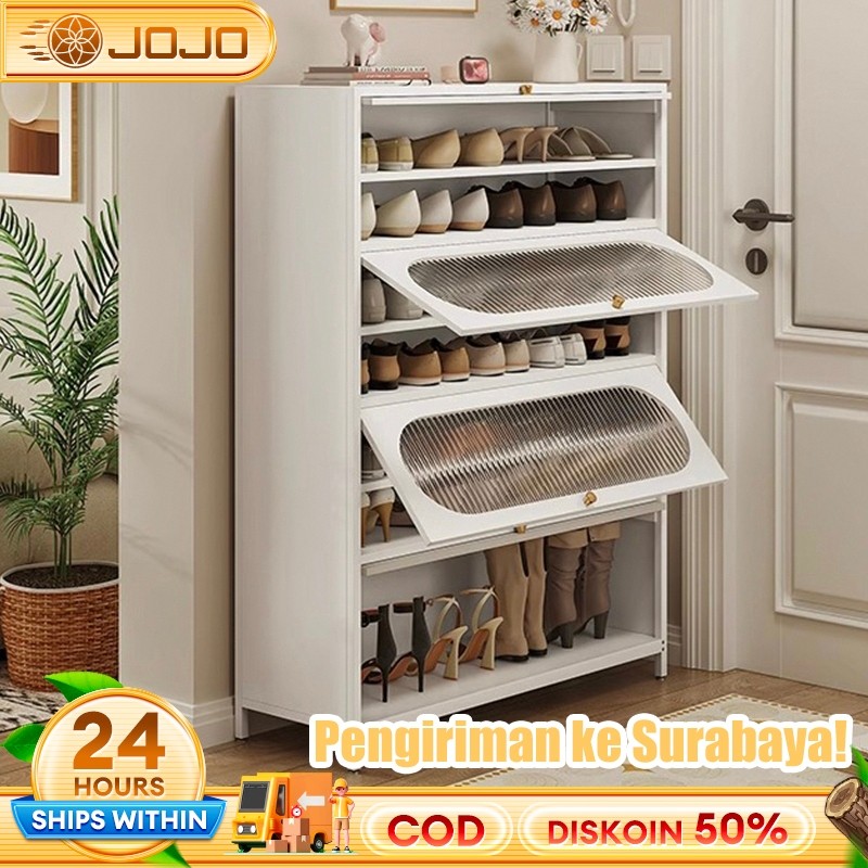 RAK SEPATU BESI LEMARI SEPATU SUSUN TERTUTUP RAK SEPATU BESI KUAT TEBAL RAK SEPATU BESI