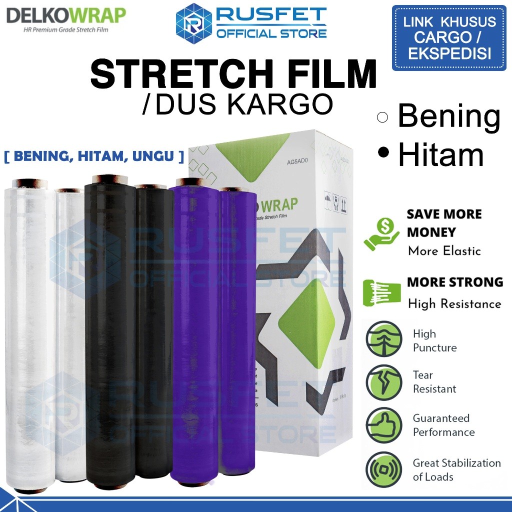 

Plastik Wrapping Stretch Film Wraping 50cm Pembungkus Kemas Barang DELKOWRAP / DUS KARGO