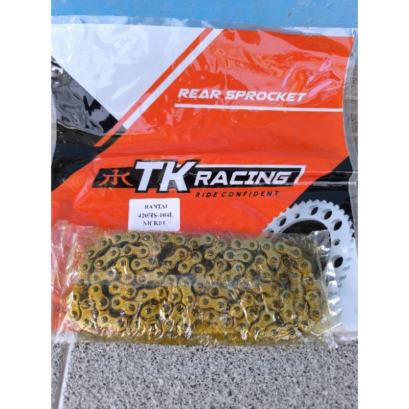 MF99 Rantai Rante TK Racing Gold 420HS - 104L original baru nos ada tok nya cocok untuk Supra x 125 