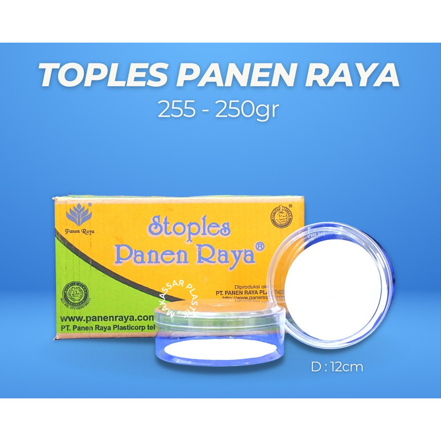 Panen Raya Toples Mika Bulat Kue Kering Lebaran 250 Gram / 500 Gram (1 Kotak isi 12 pcs)