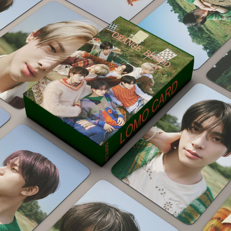 

ORANGE BLOOD Premium Photo Card Collection Fan Made K-pop Idol Album Card Perfect Gift for Fans High End Collectible