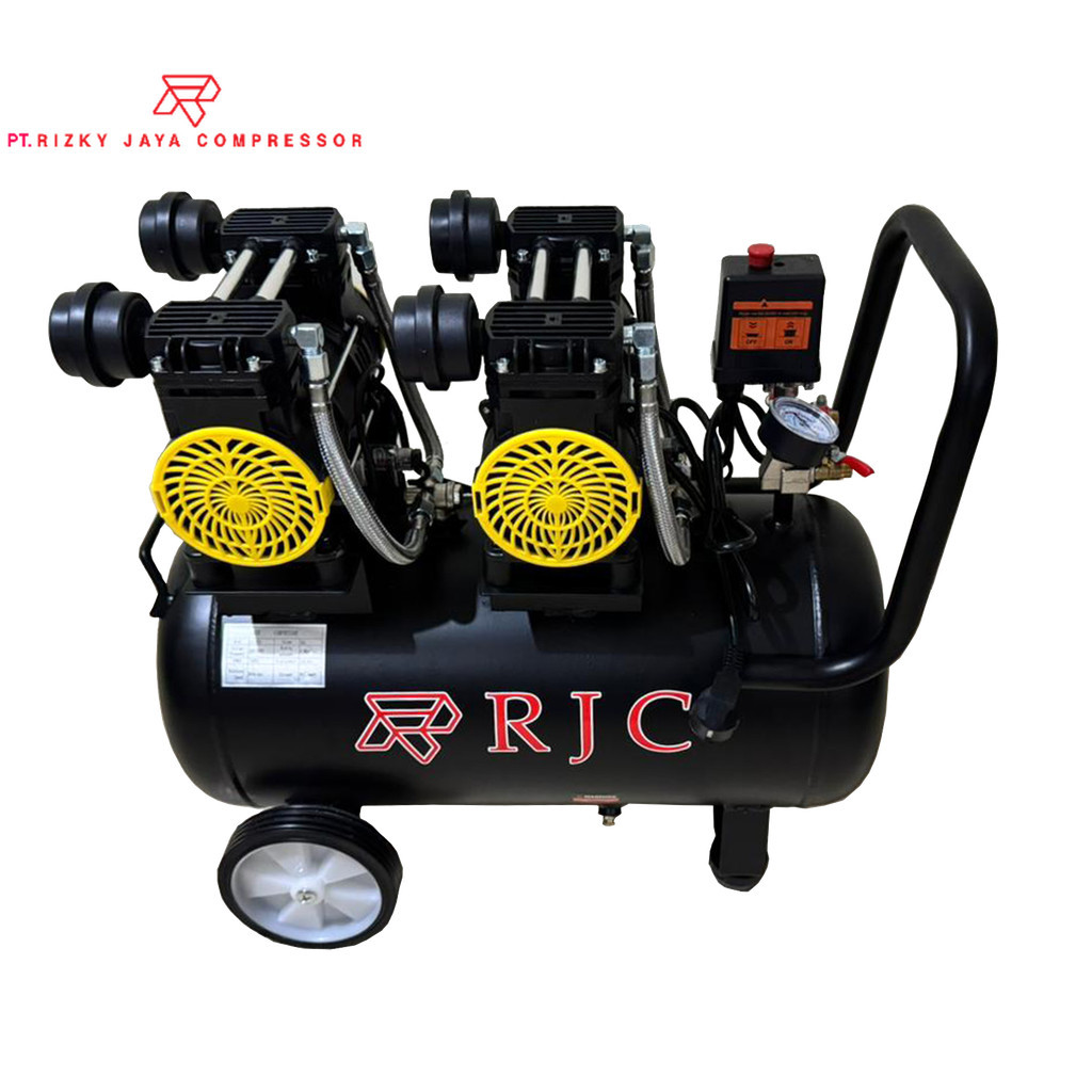 RJC Kompresor Angin Oilless 2hp 50 Liter kompresor Angin Silent 2 hp 50l kompresor listrik oiless