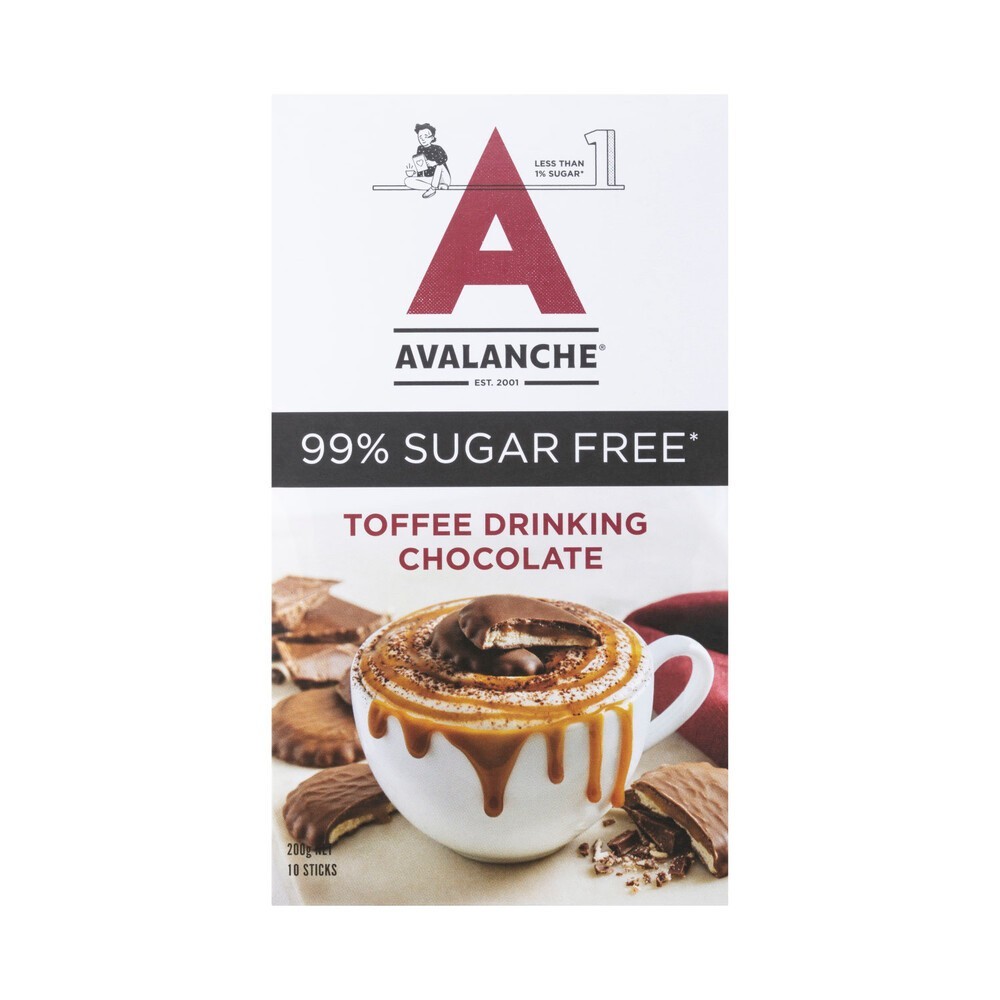 

Avalanche 99% Sugar Free Toffee Drinking Mix | 10 pack