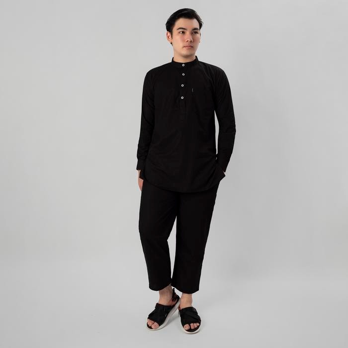 Ready  Koko Pria Dewasa Setelan Baju celana Muslim Hazem | Set Kemeja Koko Kurta Premium Size M L XL