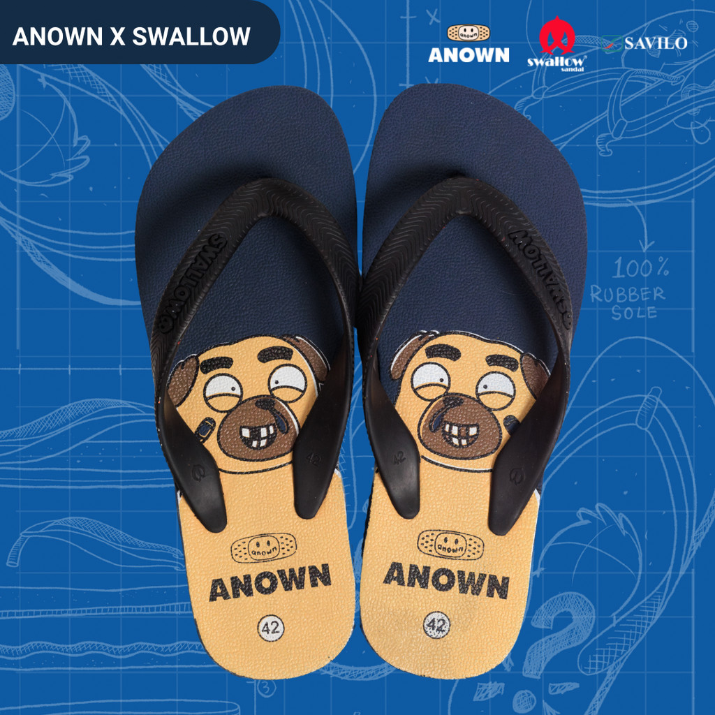 ANOWN X SWALLOW X SAVILO DICKSON FLIP FLOP
