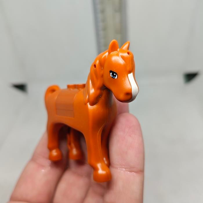 KYKY Mini Figure Lego Friends Horse Kuda Coklat Brown Original Loose