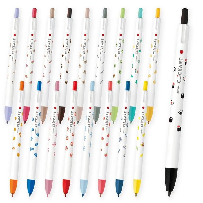 

TERLARIS! Zebra ClickArt Yurukawa Festival Series 0.6mm Marker Fine Liner Click Art Limited Edition - Red