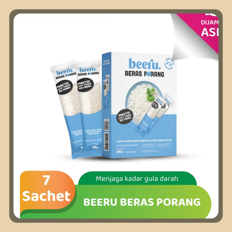 

Beeru Beras Porang Box (7 Sachet)