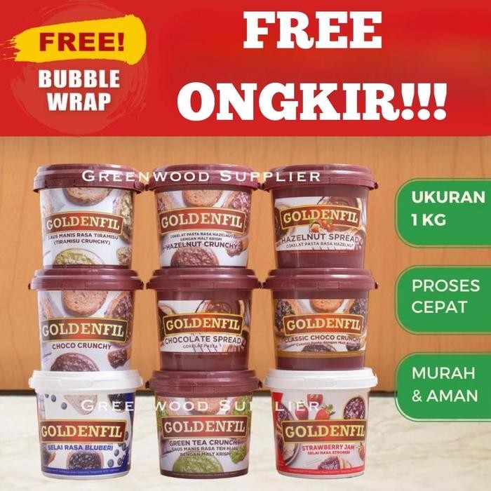 

Goldenfil Spread / Selai Goldenfil - All Variant - Greentea Crunch