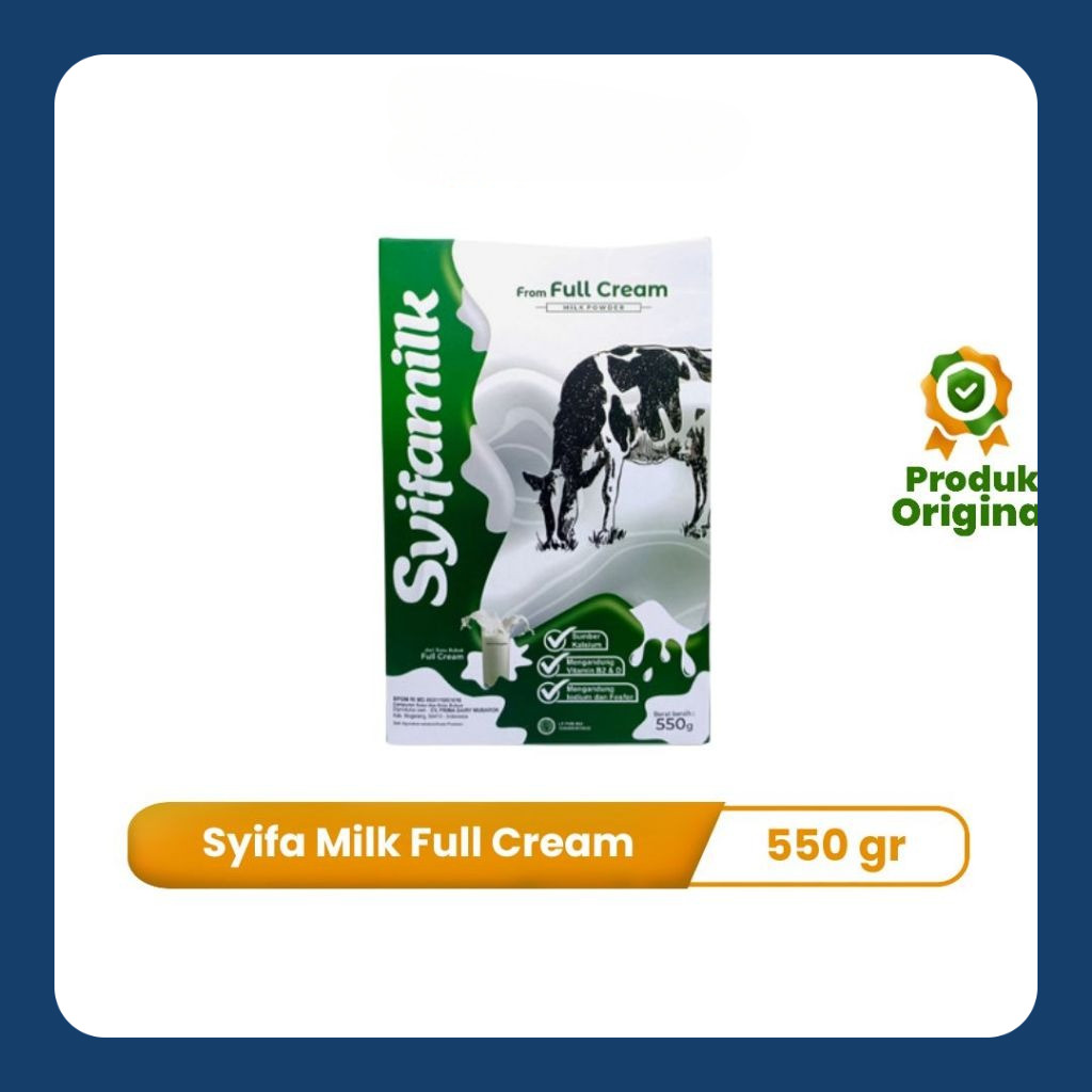 

Syifa Milk Susu Sapi Full Cream - Susu Sapi Penggemuk Badan 550gr