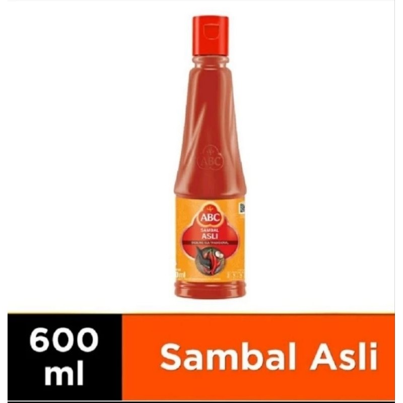 

ABC saus sambal asli 600 ml botol BESAR - ABO