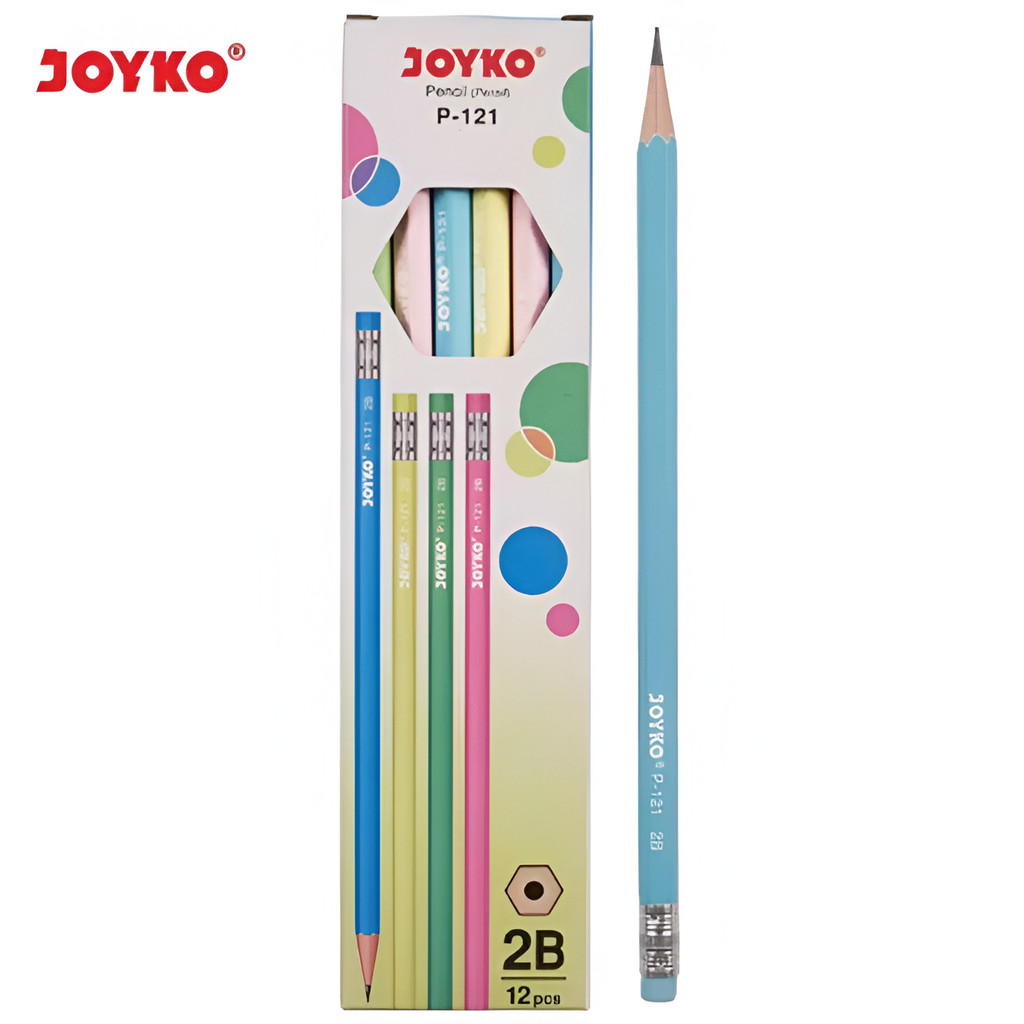

Pensil Pencil Joyko P-121 2B (1 Pcs) - Pensil 2B Joyko P-121