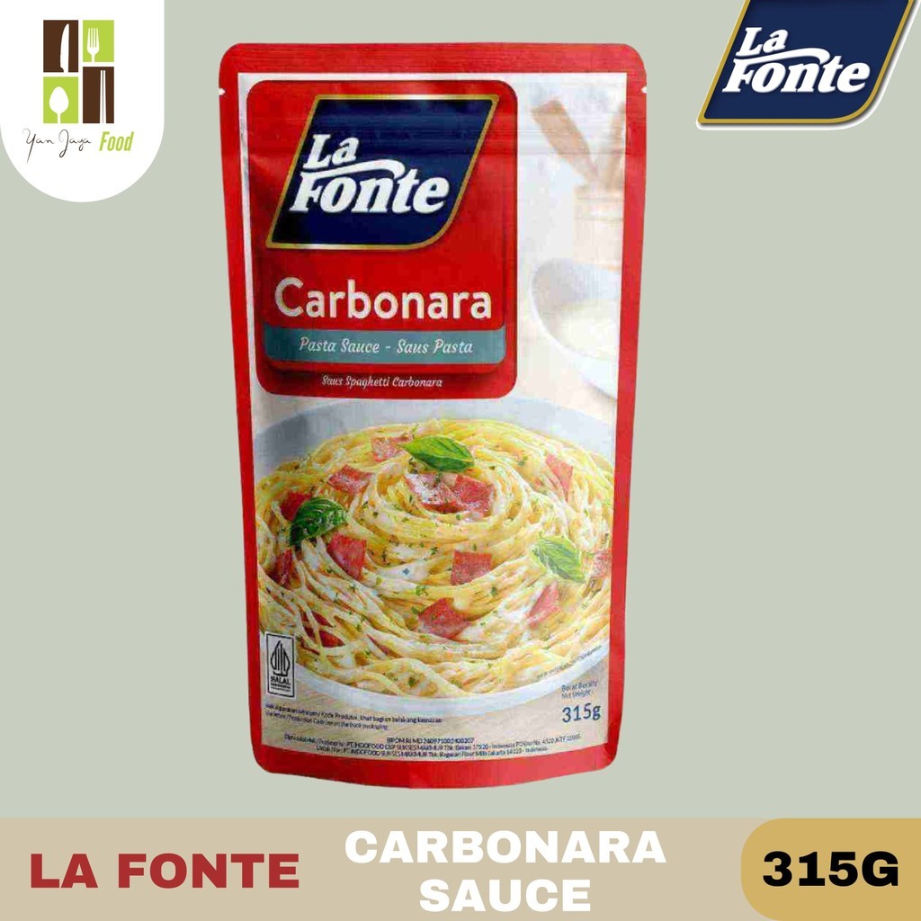 

La Fonte Sauce Carbonara 315g / La Fonte Sauce / Sauce Pasta Carbonara / Saus Carbonara