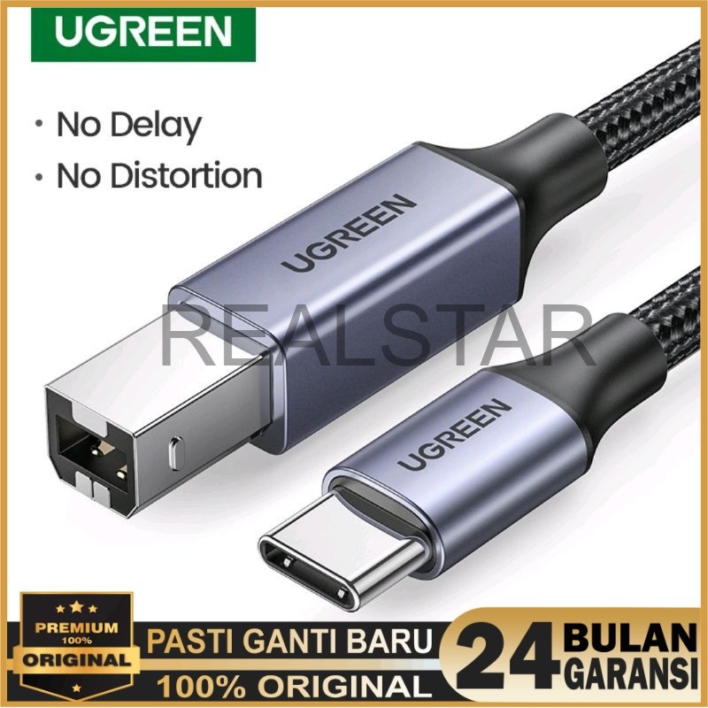 Ugreen 50446 Kabel Printer Scanner to Usb C - Ugreen Kabel Scaner Type C to Type B Scanner Printer O