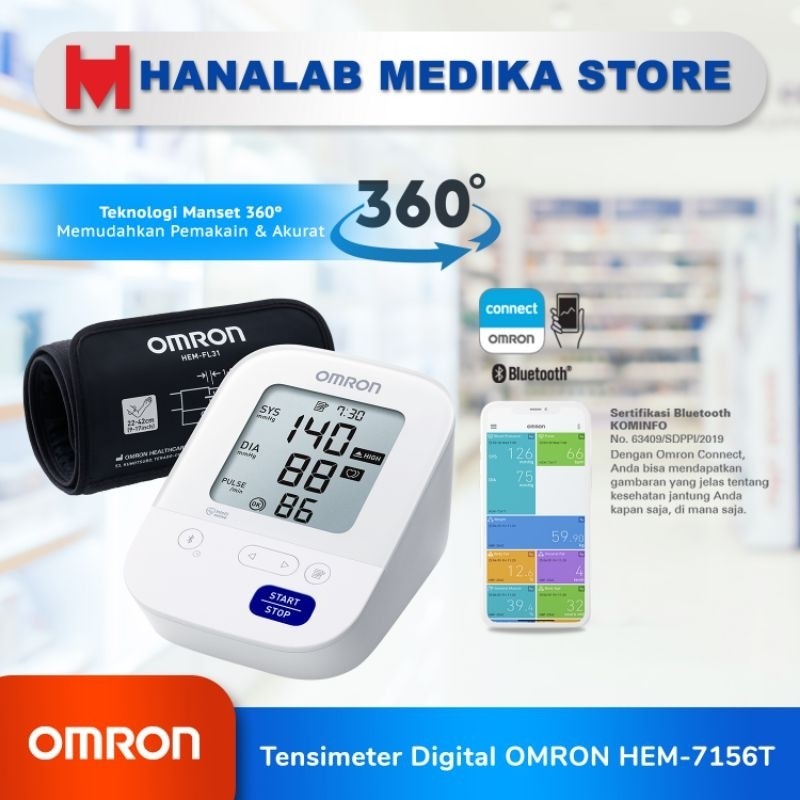 CEK VARIASI PRODUK OMRON Tensimeter Digital HEM 7156 HEM-7156 T Bluetooth / Tensi Omron / Tensi Digi