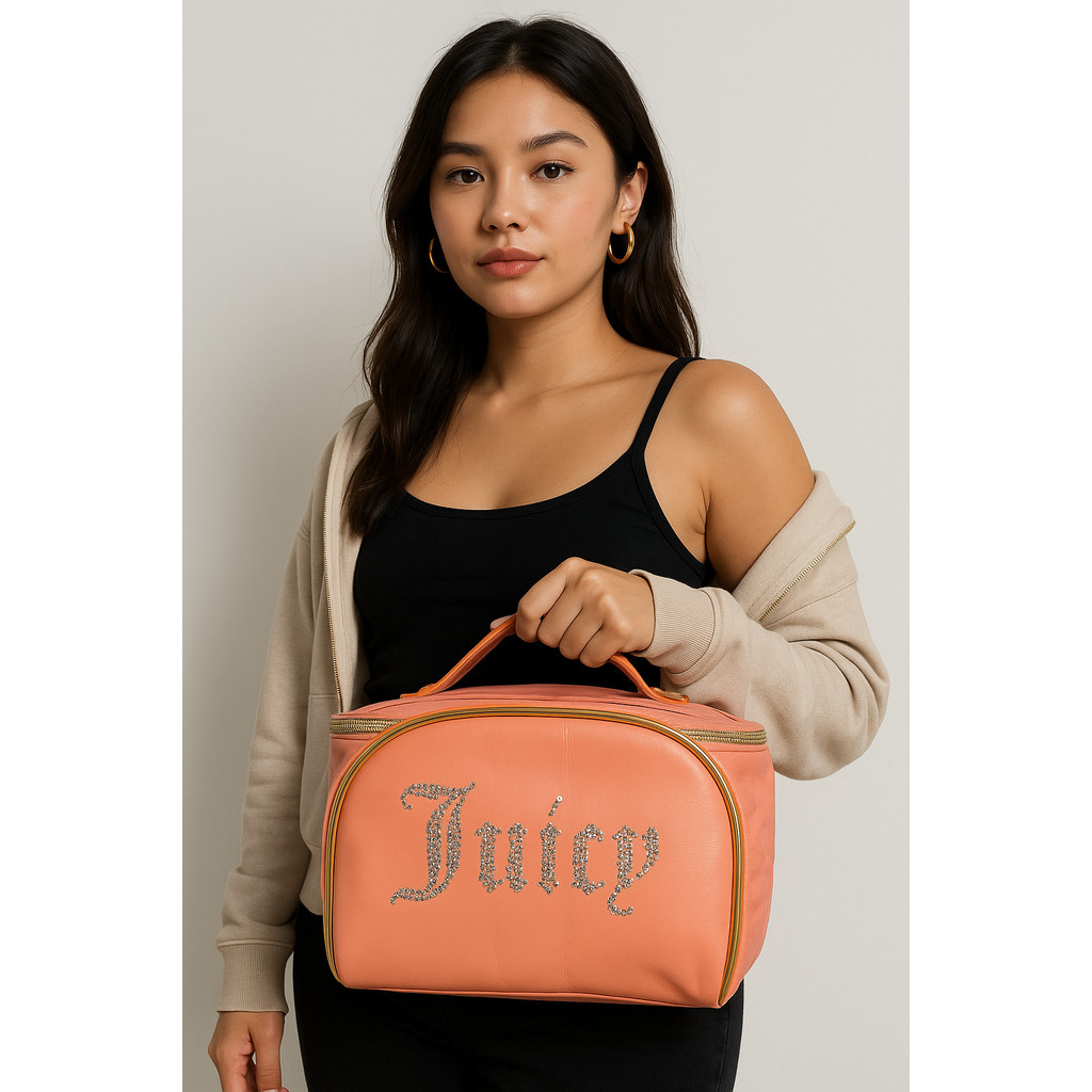 JUICY TRAVEL COSMETIC BAG SALMON